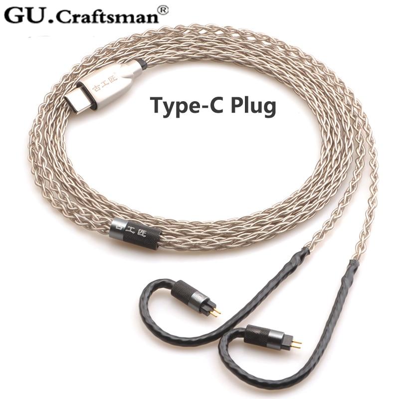 Premium 6N Silver Upgrade Cable for 2Pin IEMs - Compatible with 64Audio A12T/U12, TIA Fourte, Oriolus RE2000, Legend X, iSINE20, VE8 - Enhanced Audio for Audiophiles & Music Lovers