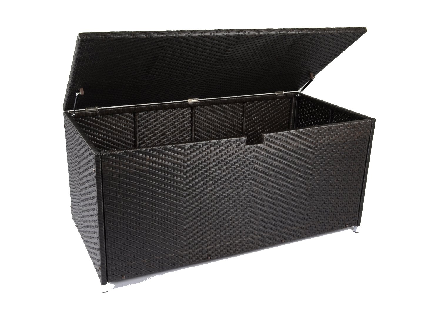 Large Outdoor Patio Deck Storage Box for Cushions & Pillows - Waterproof Dark Tortoise Design - Durable Tortuga Weather-Resistant Storage Container - Perfect for Backyard, Garden & Poolside Organization