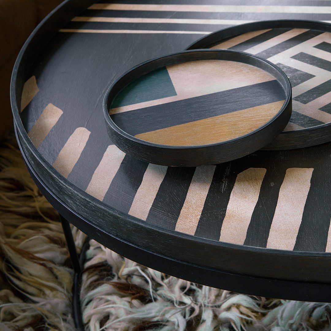 Circle Valet Tray - Stylish Metal Catch-All Organizer for Keys, Coins & Jewelry | Perfect for Entryway, Bedroom or Office Desk Decor