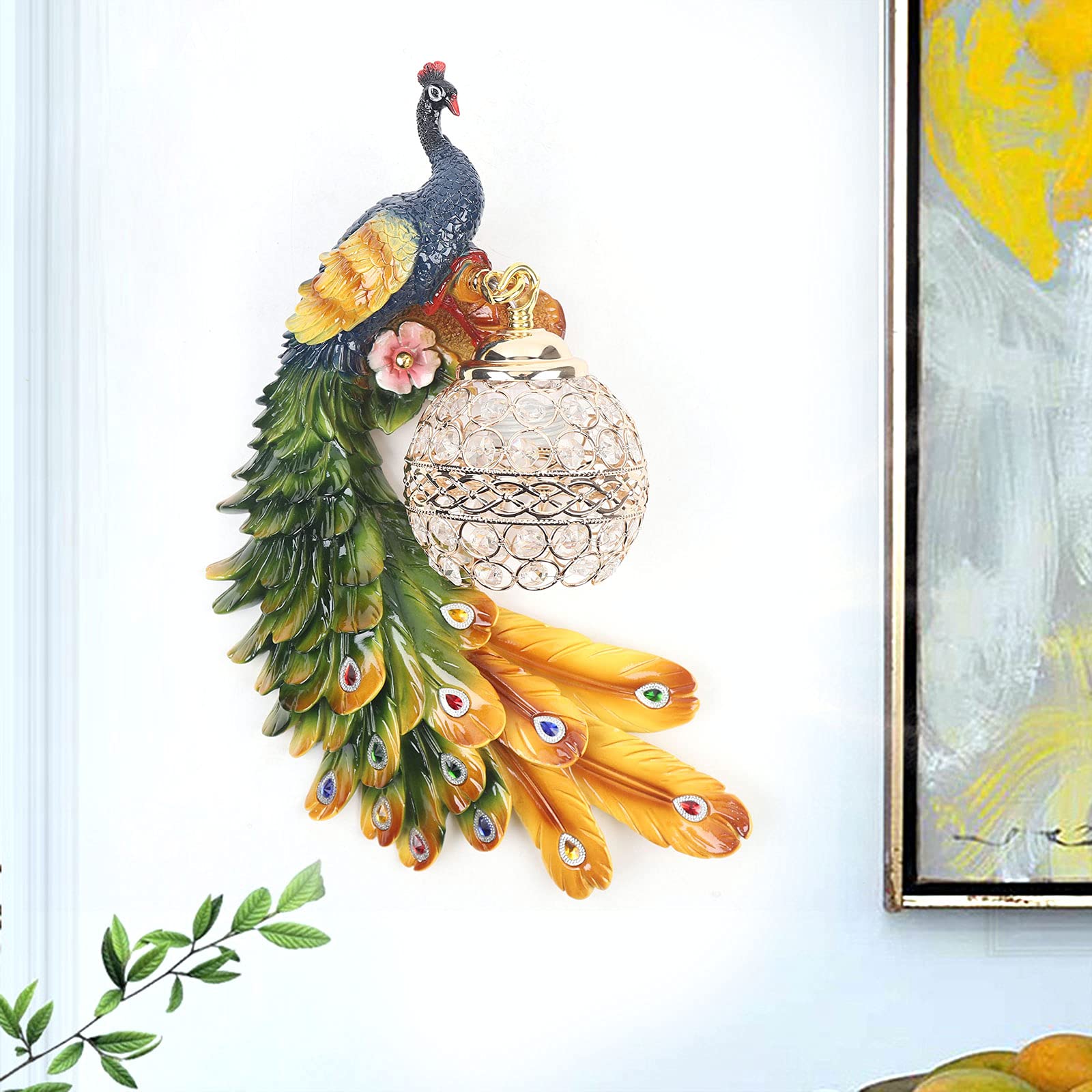YIYIBYUS 3D Wall Lamp - Bohemian Retro Art Design, Bedroom Wall Sconce Light Fixture for Home Decor, Living Room & Dorm Background Lighting