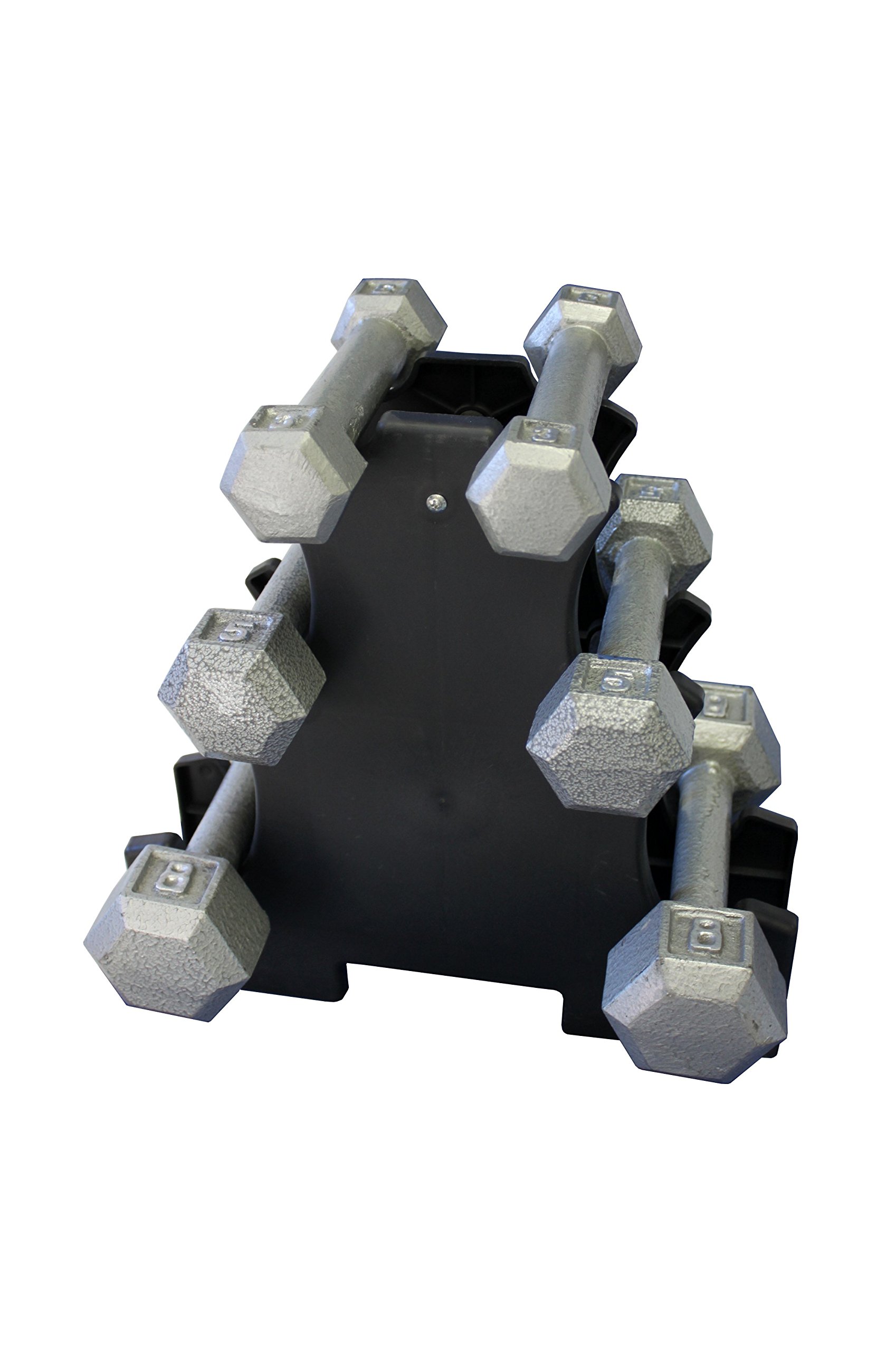 Premium Ader Hex Cast Iron Dumbbell Set - 10-50 lbs Weight Options for Home Gym, Strength Training & Fitness Workouts - Ideal for CrossFit, Bodybuilding & Muscle Building