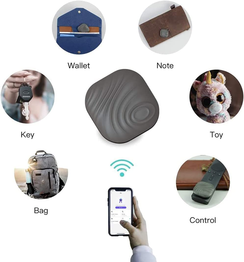 Bluetooth Key Finder & Item Locator - Smart Tracker with Keychain for Keys, Pets, Wallets & Backpacks | Works with Android & iOS | Includes Batteries | Never Lose Your Essentials Again