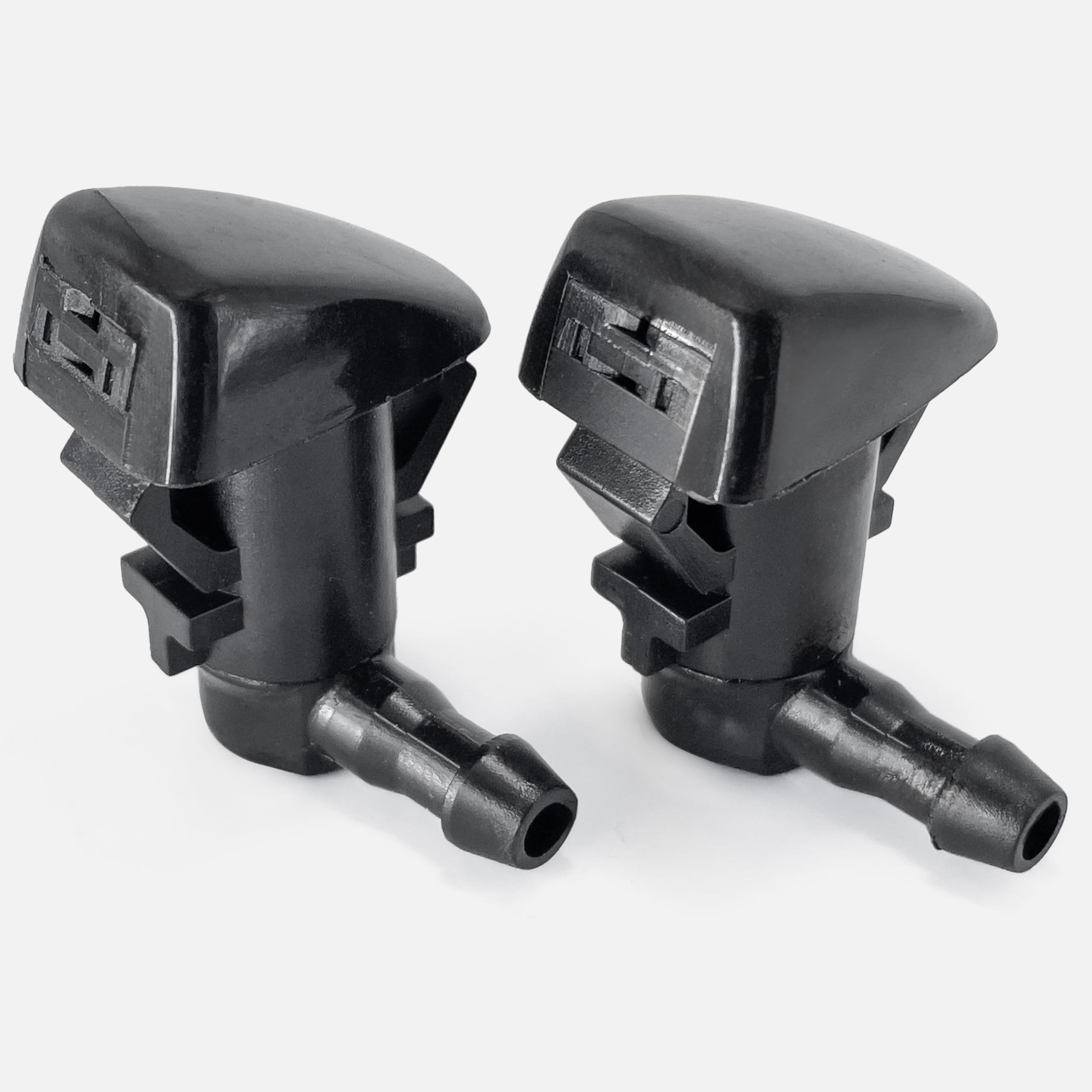 Click&Fit Universal Windshield Washer Nozzles - Compatible with Toyota Tacoma, RAV4 (1995-2005), Camry, Corolla (1988-2002), 4Runner (1996-2002), Celica (1990-1999), Echo (2000-2005) - Direct Replacement for OEM 85381-04030 - Perfect for Clear Windshield Visibility in Rainy Weather