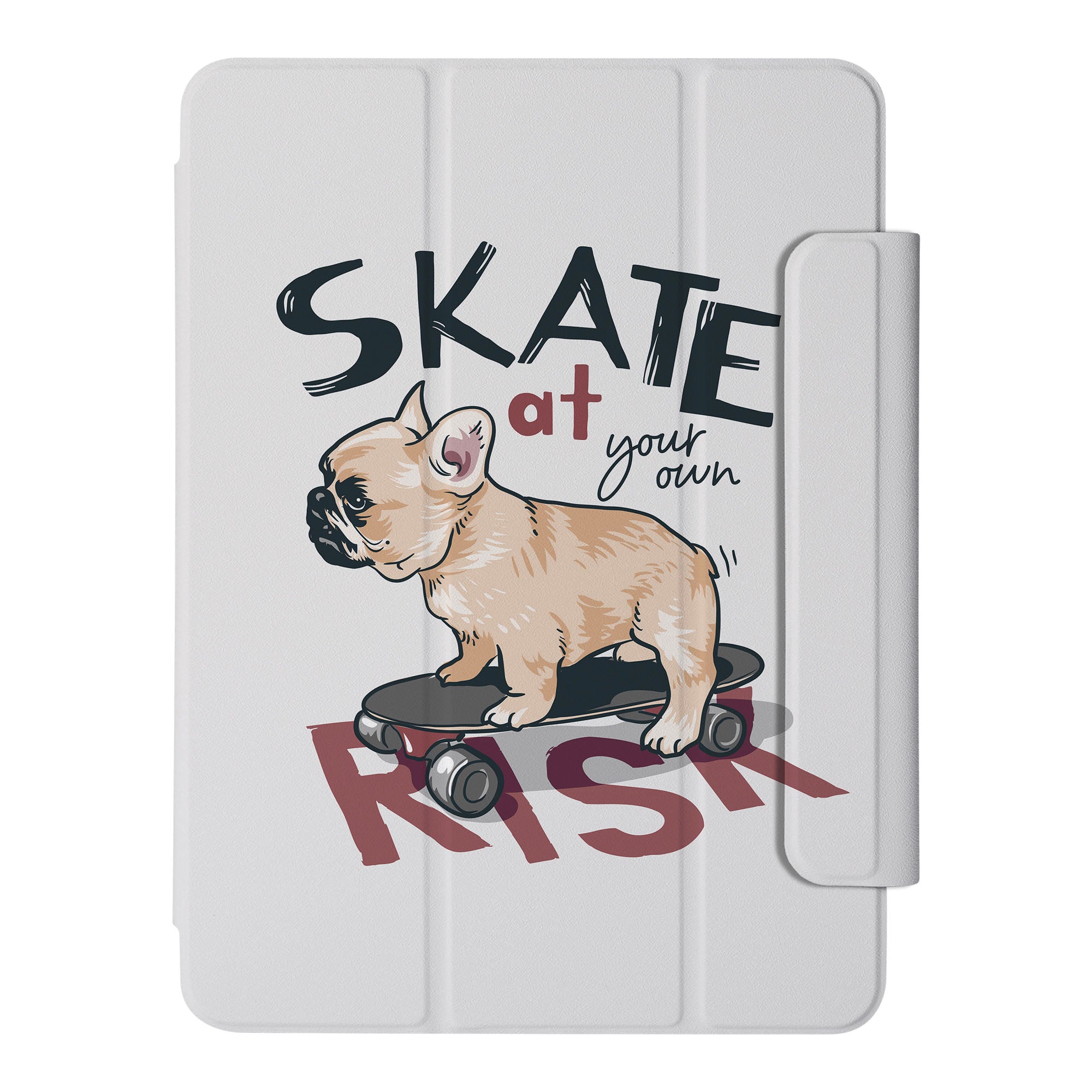 SlimFit iPad Case with Cute Dog Design - Lightweight Protective Cover for iPad Air/Pro - Perfect for Work, School & Travel