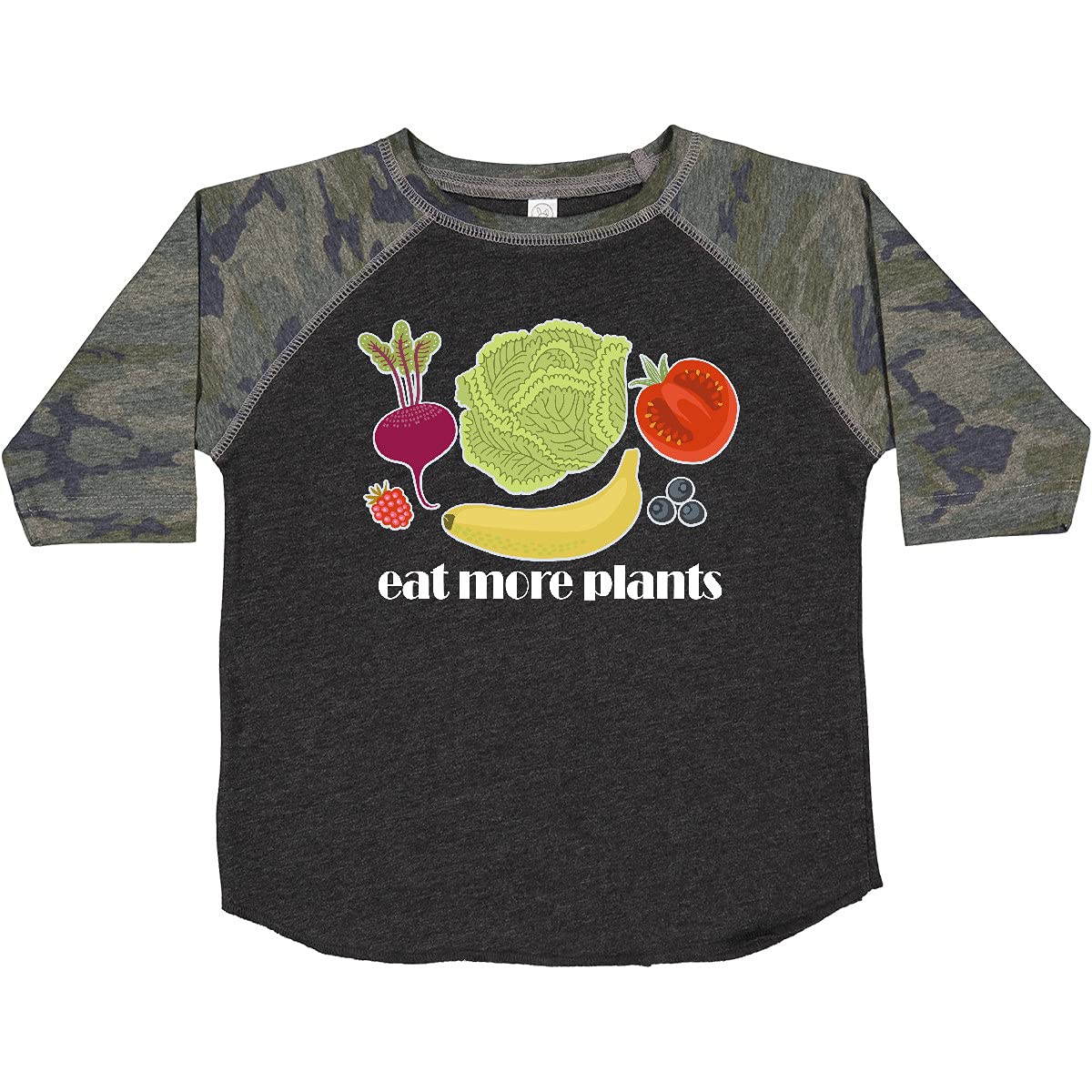 Vegan Eat More Plants Toddler T-Shirt - Organic Cotton Kids Vegetarian Tee for Boys & Girls - Perfect for Earth Day & Plant-Based Lifestyle