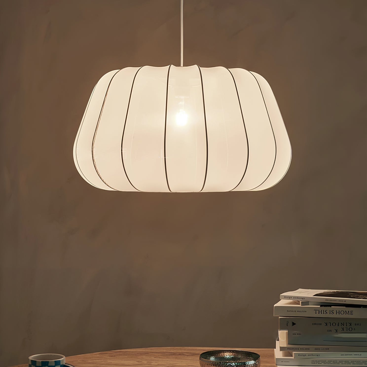 Modern Cloud Fabric Pendant Light - Soft Glow Hanging Chandelier for Bedroom, Dining Room & Living Room Decor