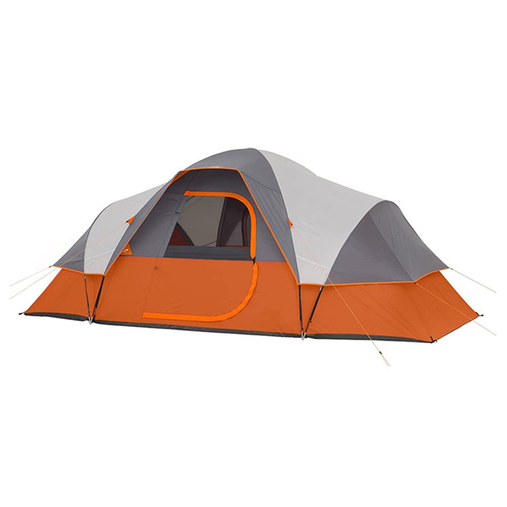 8 Person Lightweight Waterproof Camping Tent - Double Layer Dome Tent with 2 Doors & Ventilation for Family Hiking, Trekking & Outdoor Adventures - Spacious & Durable for Backpacking, Beach Trips & Music Festivals