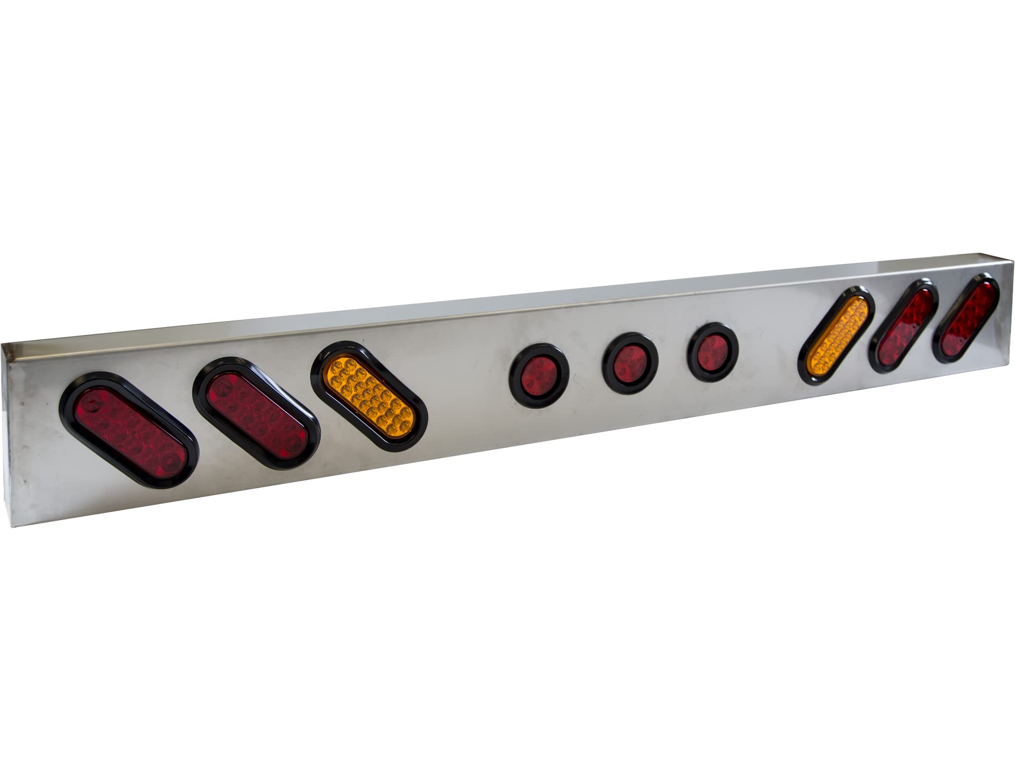 Buyers Products 8891169 66 Inch DOT-Compliant Spreader Light Bar Kit with Marker Lights & Strobe Lights - Heavy Duty Truck Safety Lighting for Snow Plows, Dump Trucks & Work Vehicles