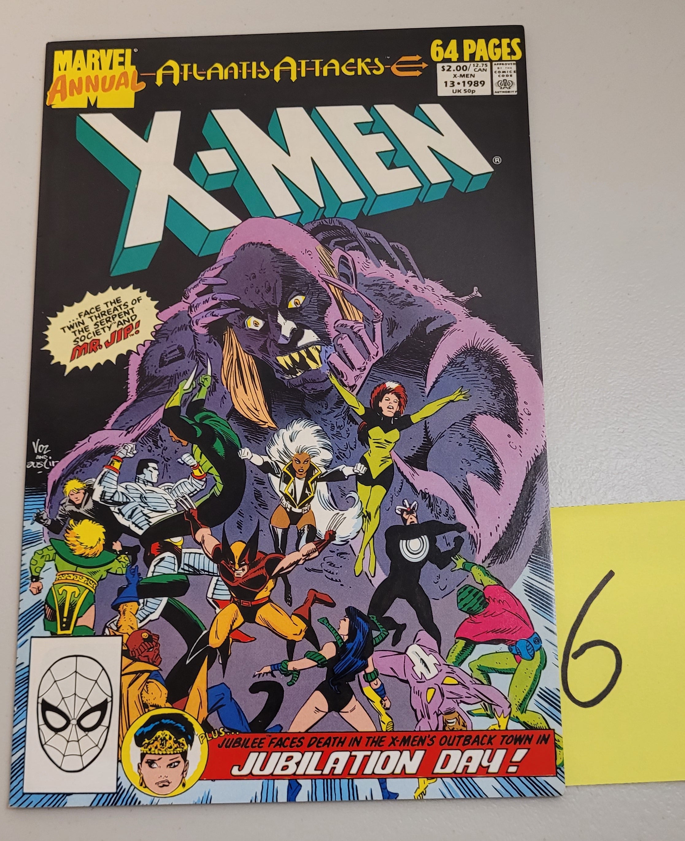 Uncanny X-Men Annual #13 (1989) Atlantis Attacks - 2nd Jubilee Appearance | Marvel Comics | Rare Collectible Comic Book for Marvel Fans & Comic Collectors