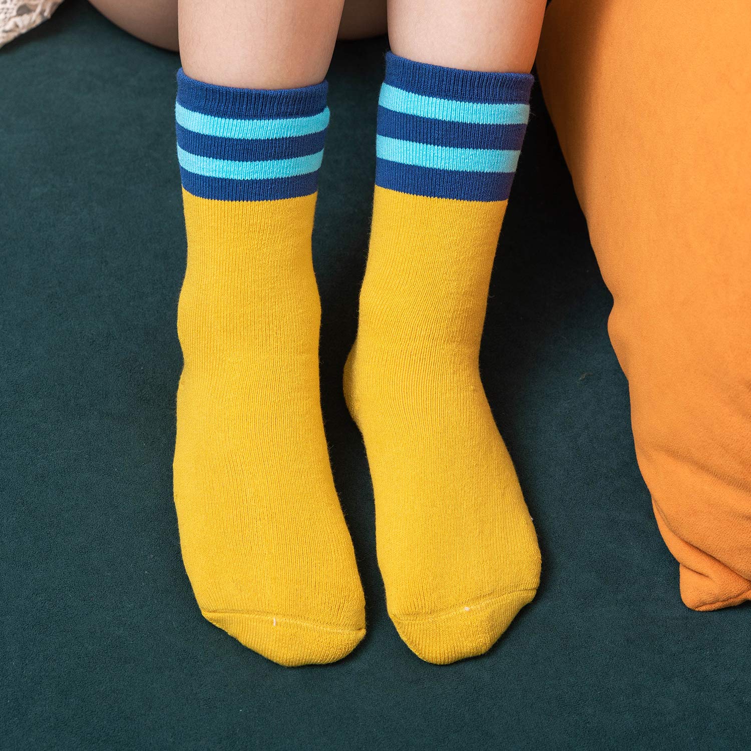 Moon Tree Boys Thick Cotton Thermal Socks for Kids - Warm Winter Crew Socks for Boys, Cold Weather & Outdoor Activities