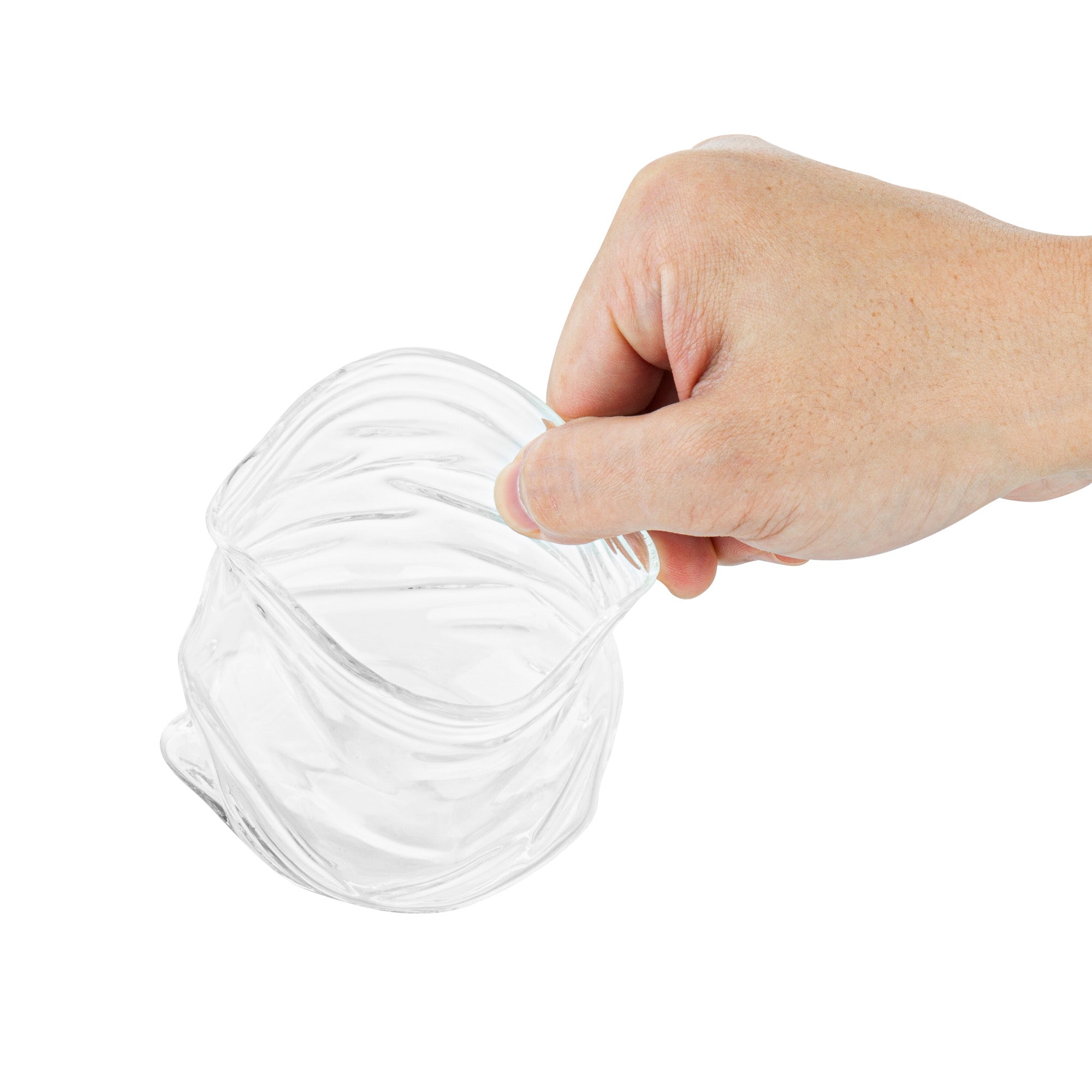 8 oz Clear Glass Bowl with Unzipped Bag - 3.25
