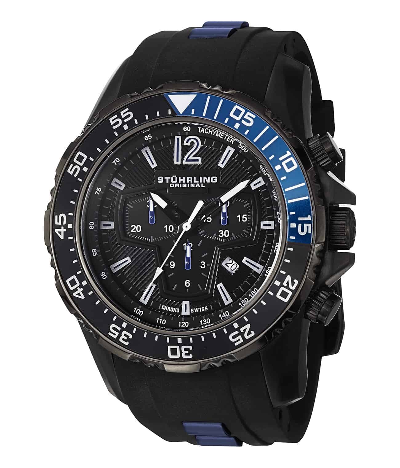 Black Dial / Black PVD Case / Black Silicone Strap Black PVD Tang Buckle 3