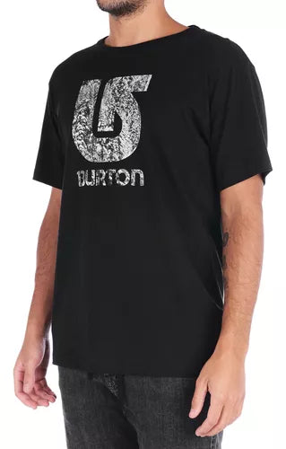 Burton Unisex Vertical Fill T-Shirt - Black | Comfortable & Stylish for Everyday Wear | Perfect for Casual Outfits, Gym, and Outdoor Activities