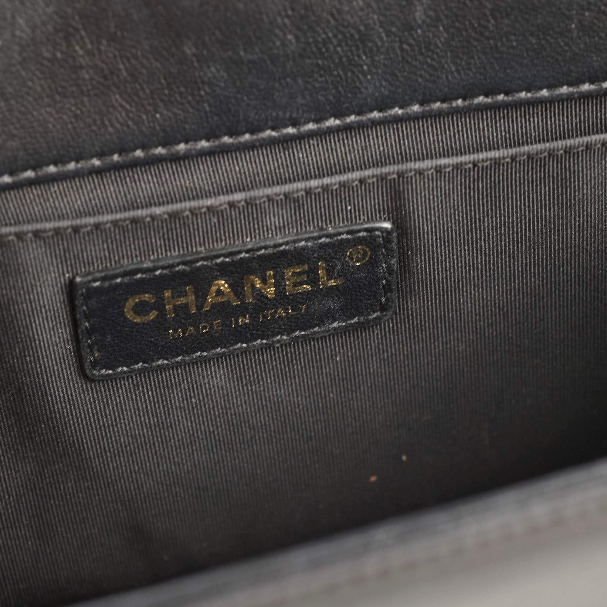 Chanel Old Medium Boy Bag in Black Lambskin Leather - Luxury Handbag for Women, Perfect for Evening Events & Daily Use