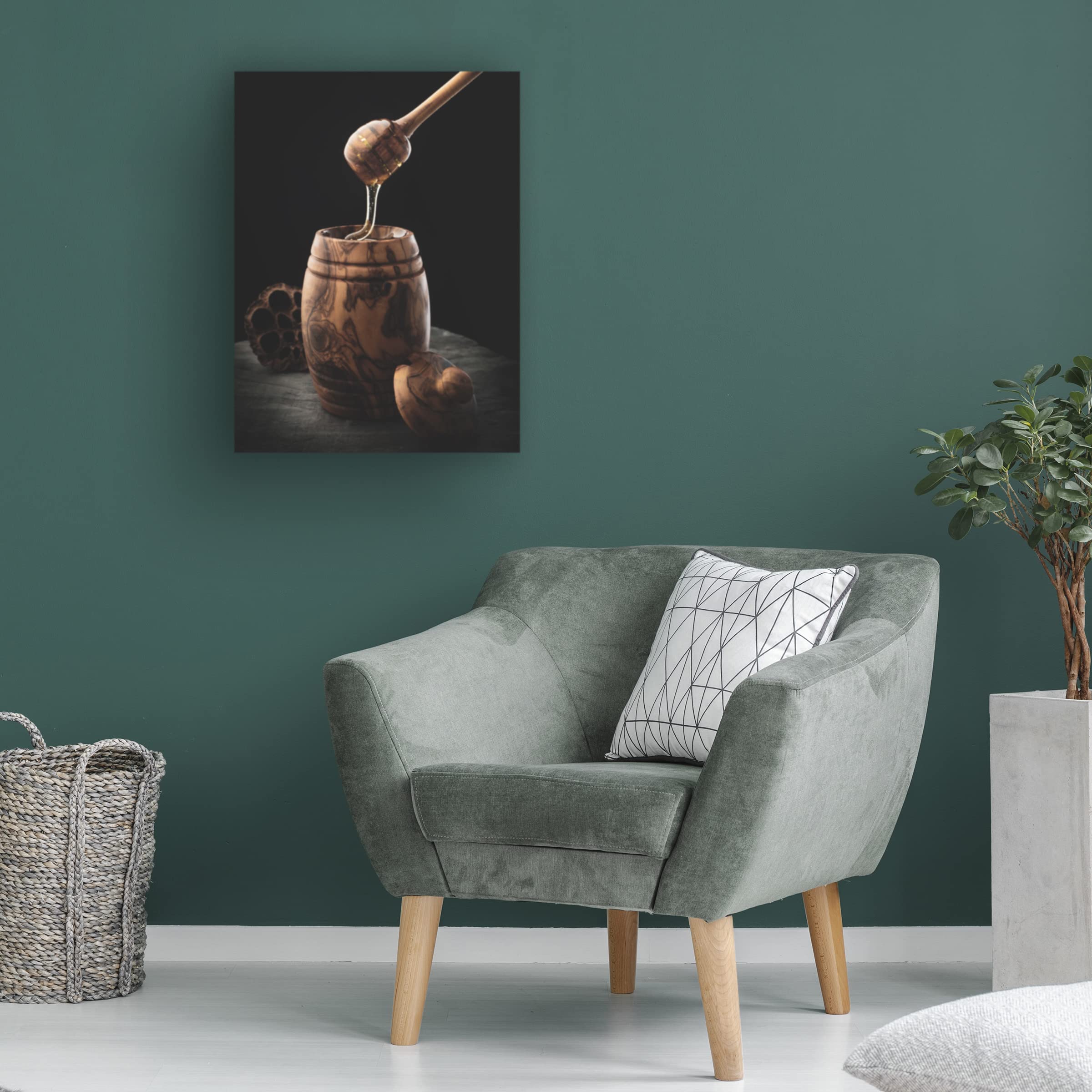 Trademark Fine Art 'Honey' Canvas Wall Art by Patrik Minar - Modern Home Decor for Living Room, Bedroom & Office