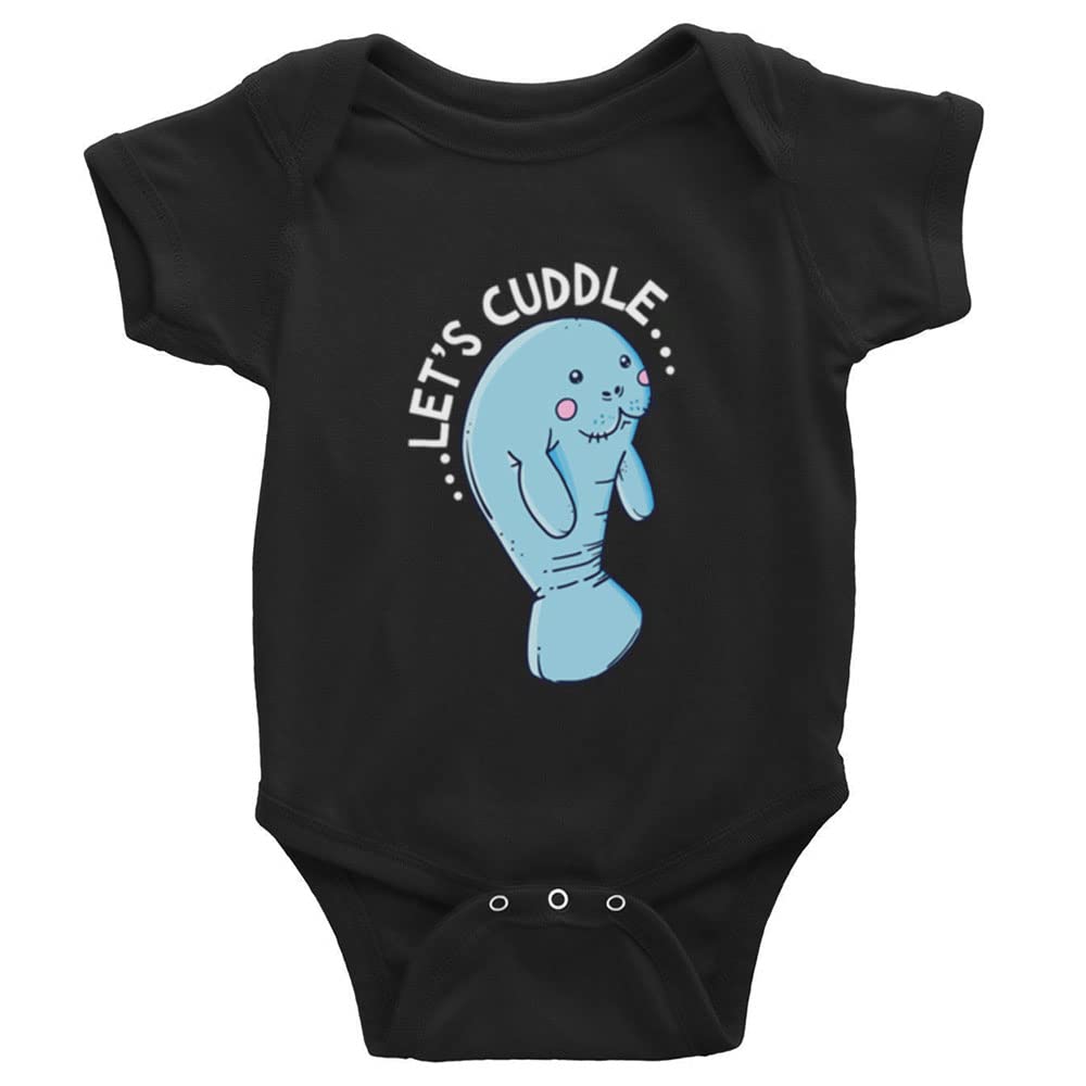 Funny Manatee Baby Crawl Suit - Long Sleeve Unisex Infant Romper Bodysuit for Playtime & Photo Shoots