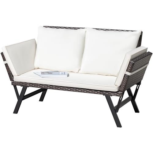 Brown Lounger & Beige Pillowcase