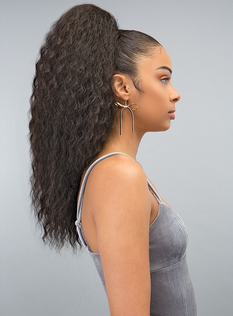 Janet Collection Long Synthetic Drawstring Ponytail Hair Extension - Perfect for Parties, Cosplay & Everyday Styling
