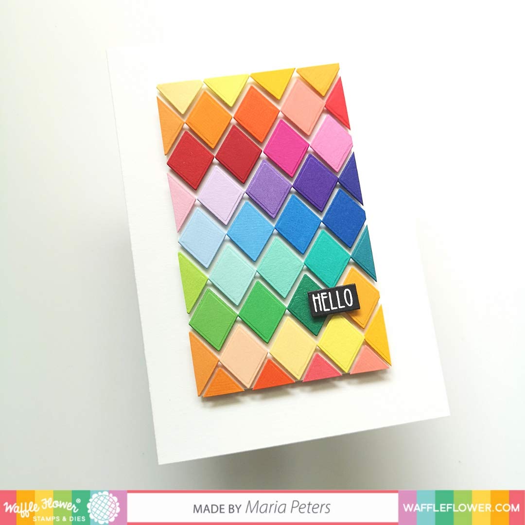 Nesting Diamonds Die - Geometric Shape Crafting Die for Card Making, Scrapbooking & DIY Projects | Perfect for Waffle Flower Nesting Basics Collection