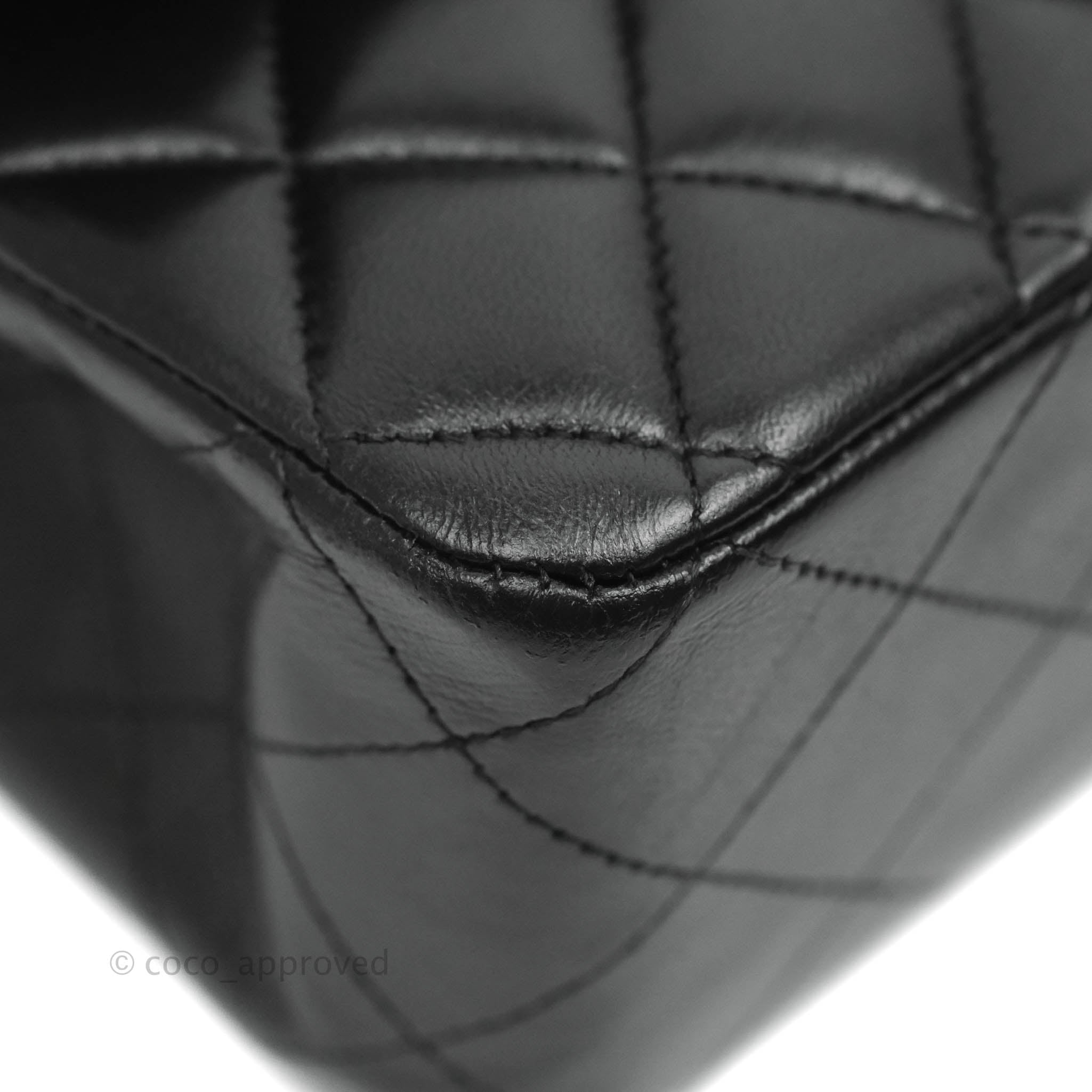 Chanel Classic Medium Double Flap Bag - Black Lambskin Leather with Gold Hardware | Luxury Handbag for Women, Perfect for Work, Evening & Special Occasions