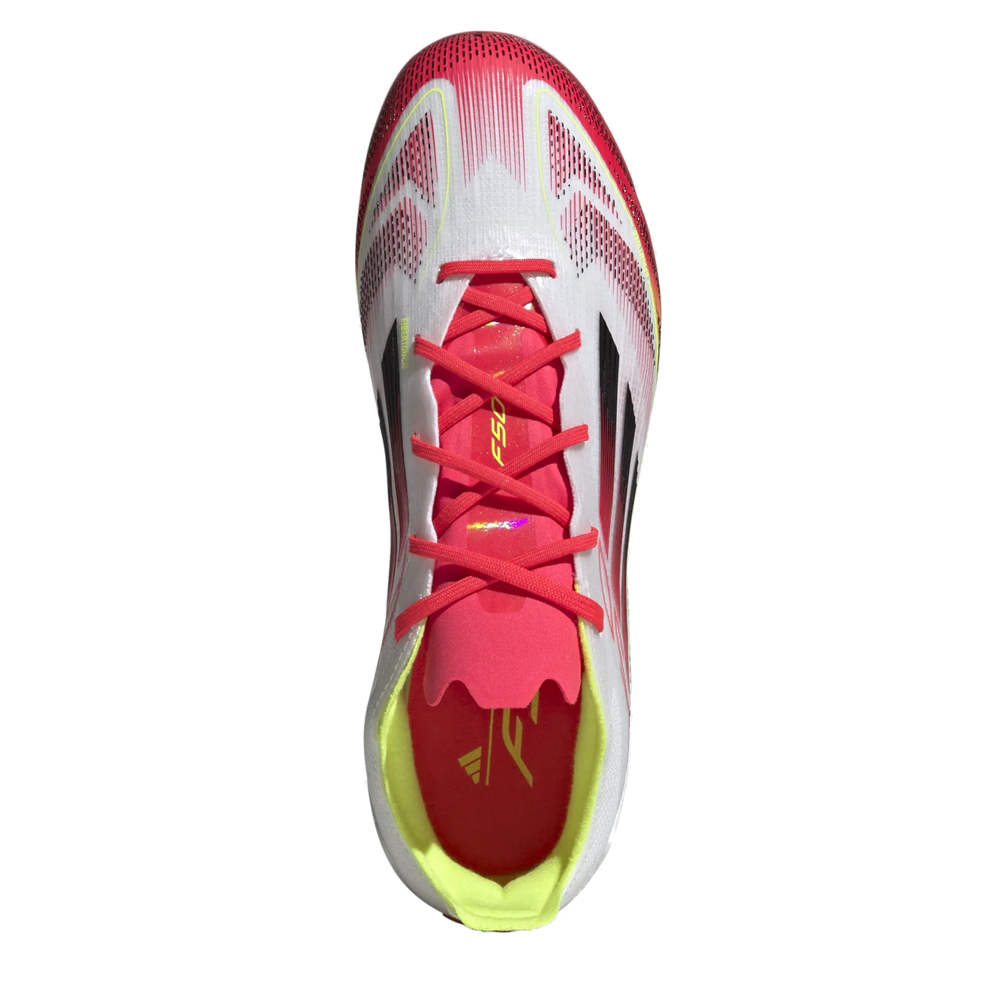 adidas Jr. F50 Elite FG Soccer Cleats for Boys - White/Black/Yellow Football Shoes - Lightweight Performance Cleats for Youth Soccer Players on Firm Ground Surfaces