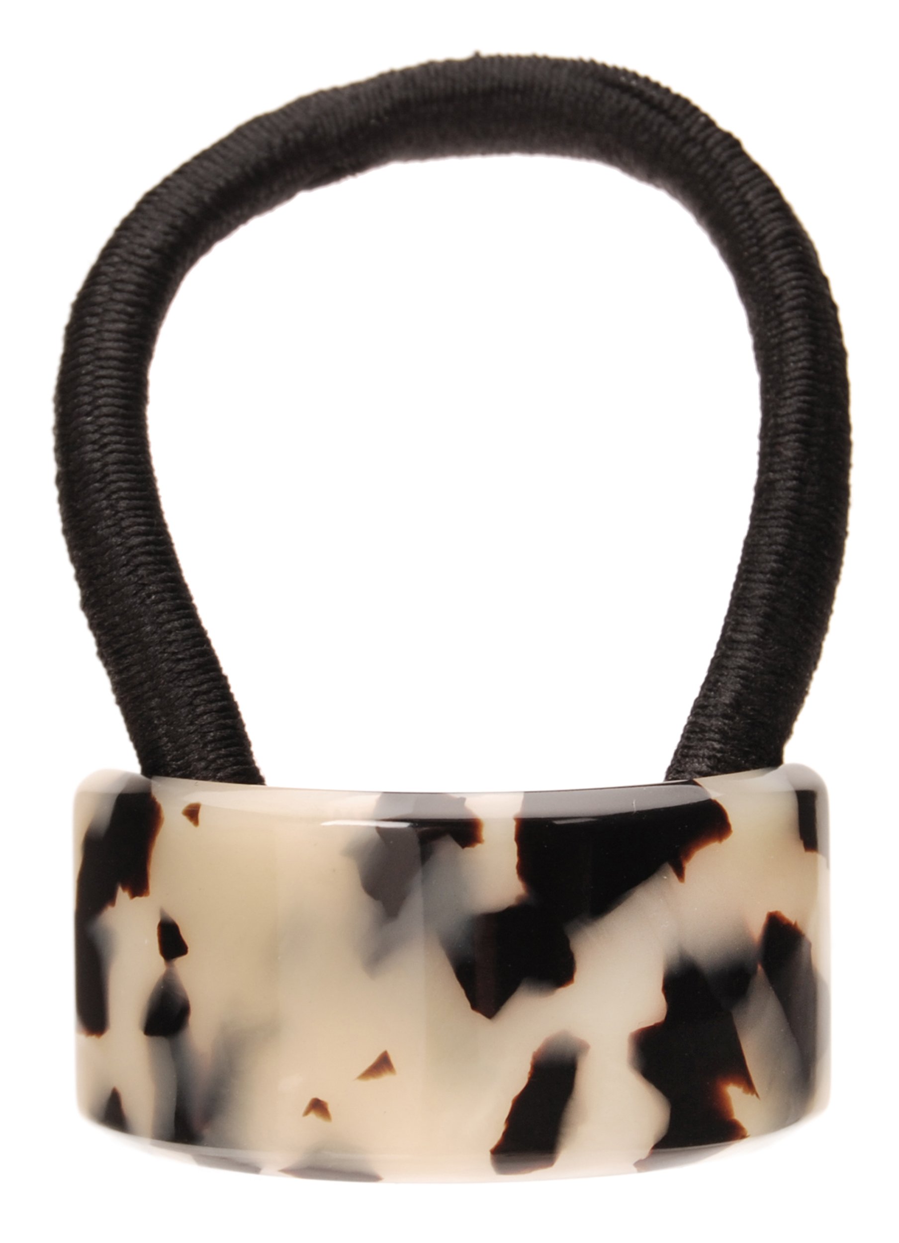 Luxury French Rectangle Ponytail Holder Hair Tie - Ivory Tokyo Style for Women | Perfect for Office, Wedding & Everyday Elegant Hairstyles
