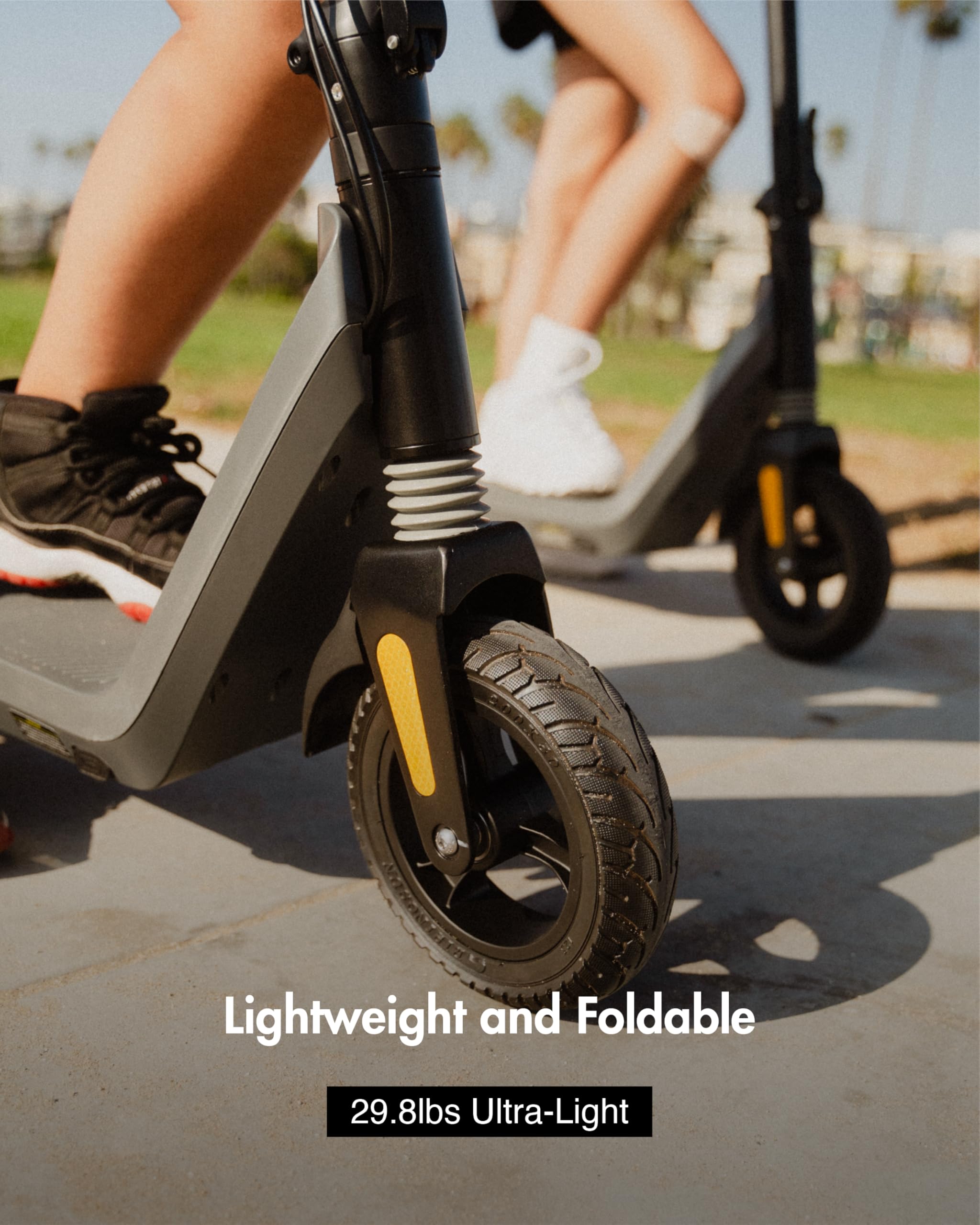 OKAI Zippy Electric Scooter for Adults - 500W Motor, 15.5 Mile Range & 15 MPH Speed, Foldable Lightweight Commuter Scooter with Solid Tires, UL Certified - Perfect for Urban Commuting, Campus Travel & Last-Mile Transportation