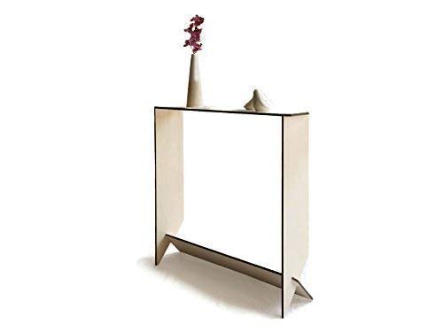 28x7 Inches Narrow Wood Console Table - Slim Contemporary Design for Hallway, Living Room, Entryway, Bedroom - Grey & Multi-Color Options - Perfect Behind Sofa, as Radiator Cover or Foyer Decor (70cm Wide, 18cm Depth)