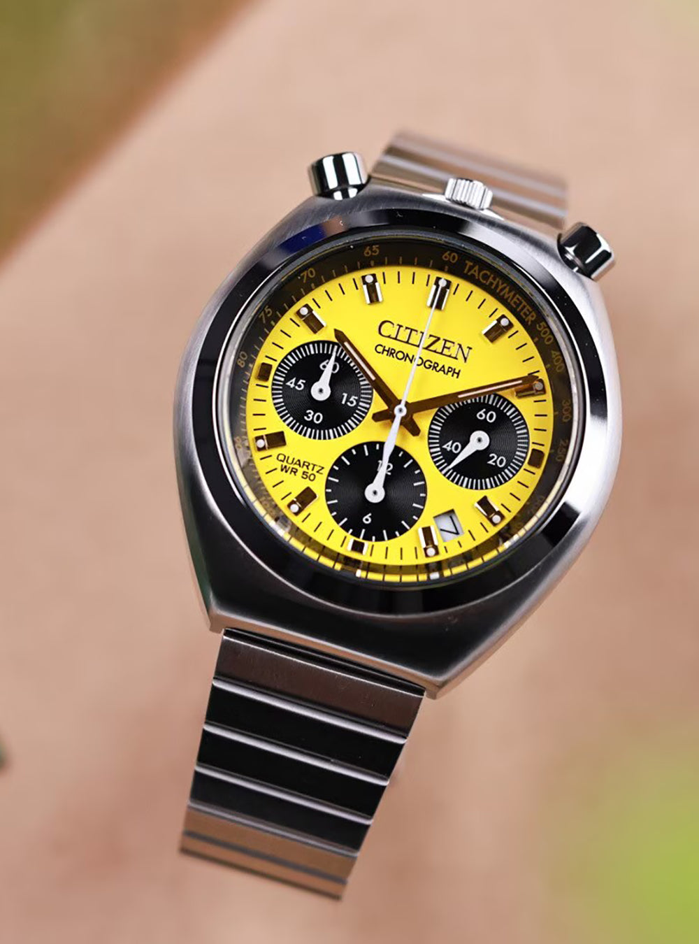 CITIZEN Tsuno Bullhead Chronograph Watch AN3710-51W Limited Edition Japan JDM Movement - Vintage Style Men's Wristwatch for Collectors & Fashion Enthusiasts