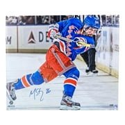 Martin St. Louis Autographed 20x24 New York Rangers Framed Canvas - Steiner Sports Certified Memorabilia - Perfect for Hockey Fans, Man Cave Decor & Sports Collectors