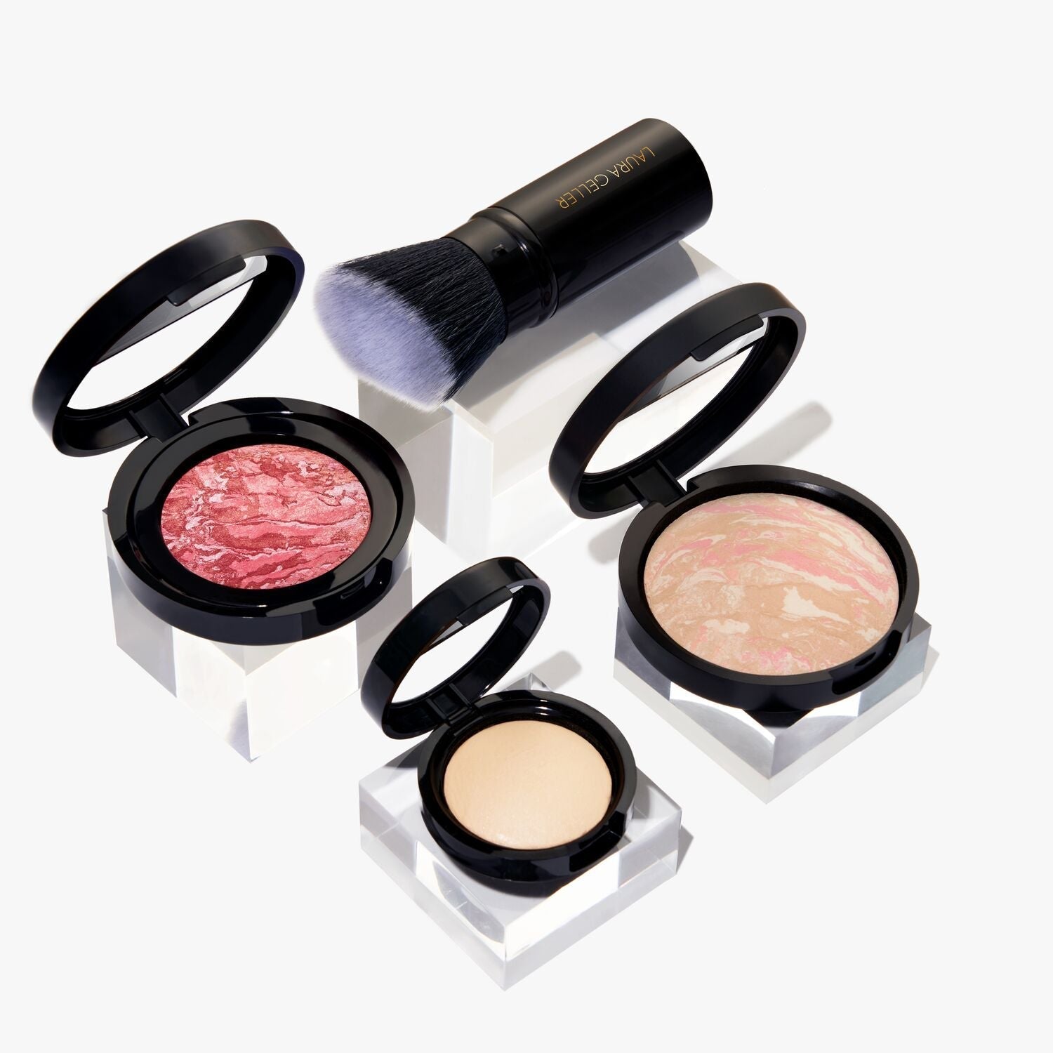 Laura's Daily Routine: Natural Finish Full Face Makeup Kit (4 PC) - Perfect for Everyday Glam & On-the-Go Touch Ups