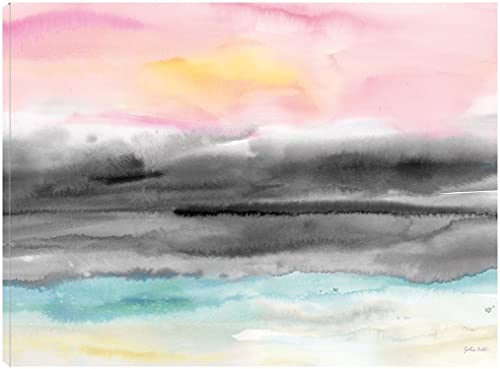 Pink Sunset Abstract landscape