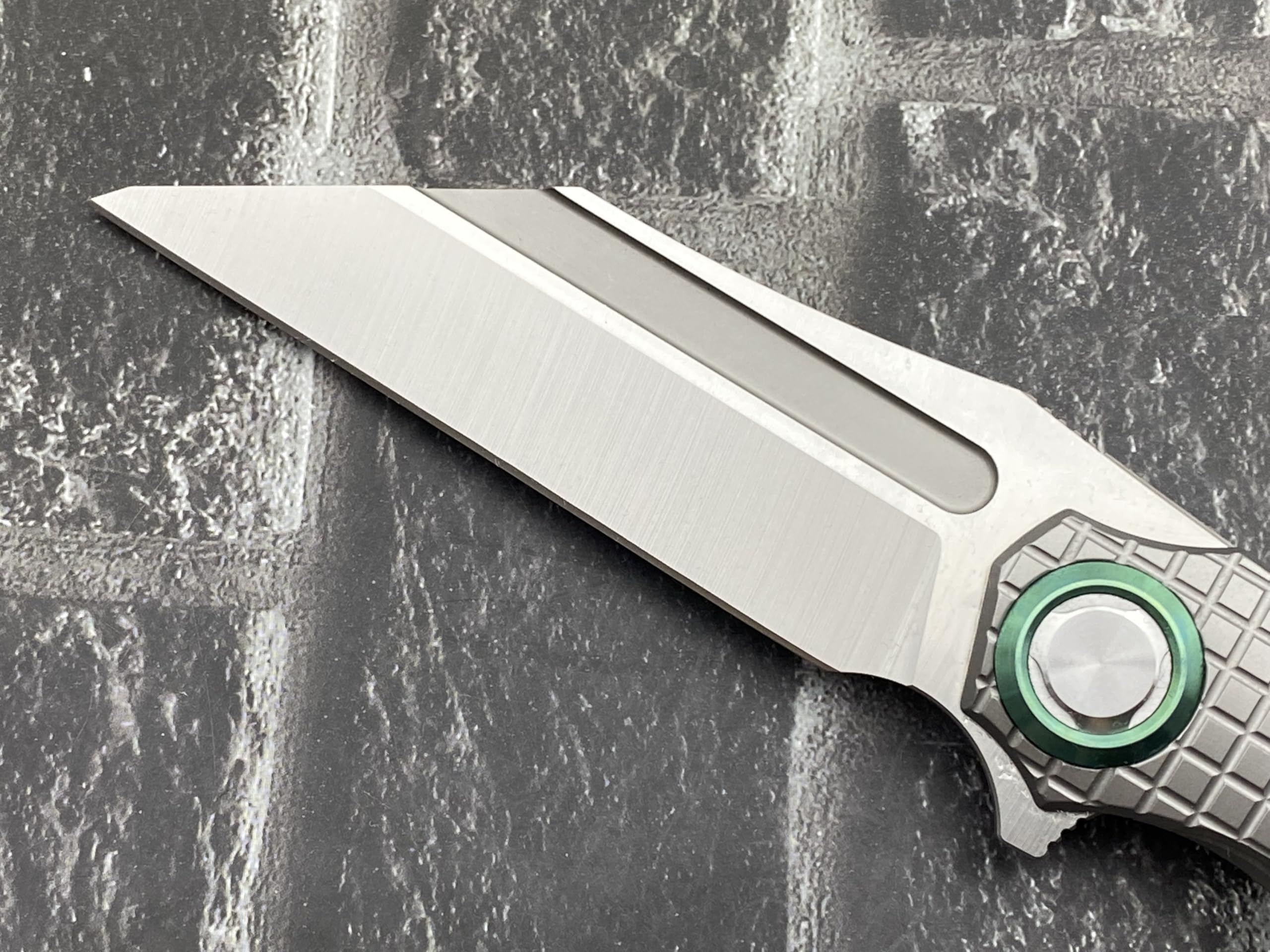 TwoSun TS195 Titanium Folding Knife - M390 Steel Blade, Compact Pocket Knife for Camping, Hiking & Outdoor Survival | EDC Gear & Tactical Knife Collection