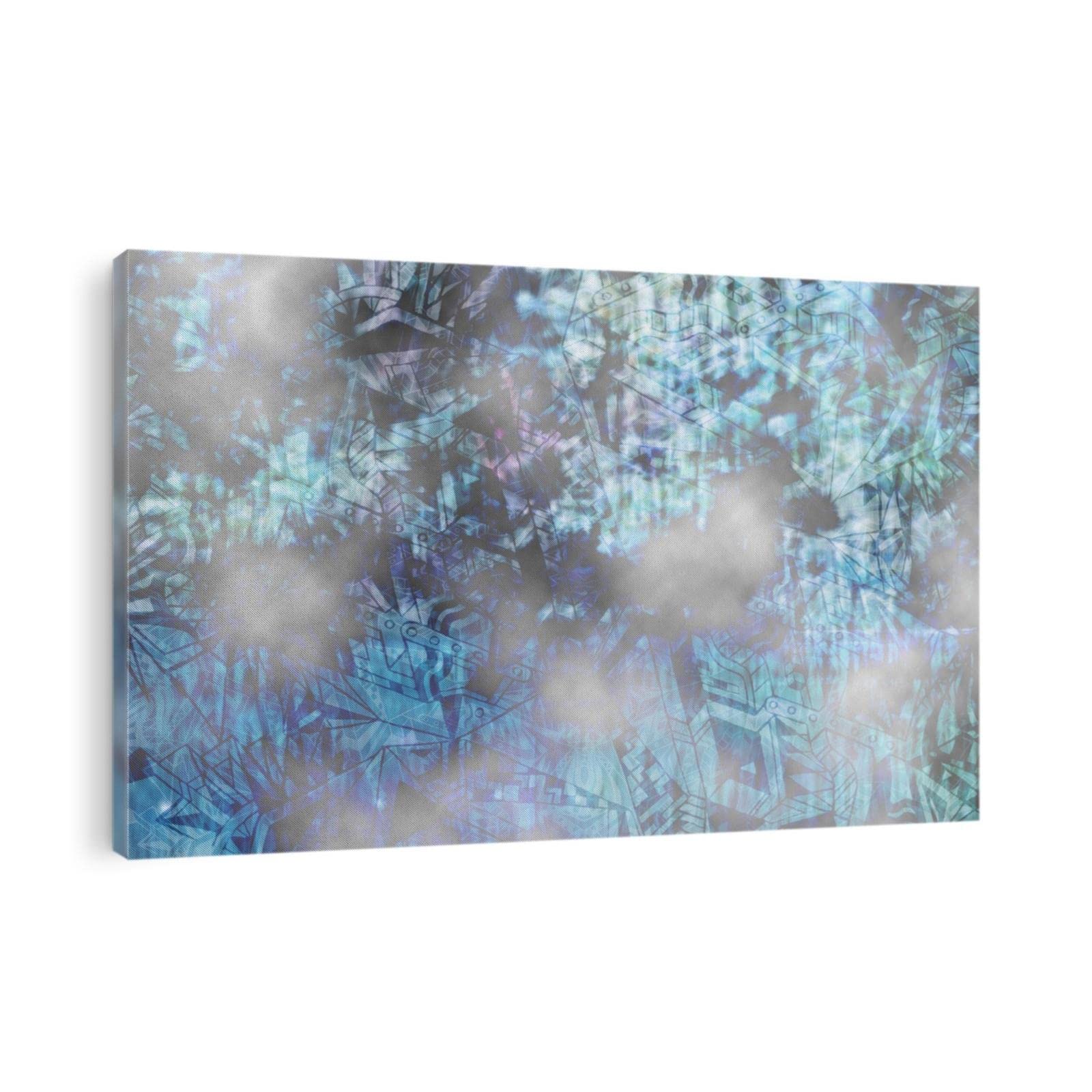 TIMUBA Abstract Canvas Wall Art - Modern Blue Background Painting for Living Room, Bedroom & Hallway Decor - 32x48 Inch Large Wall Art Print - Perfect for Home, Office & Gift Giving