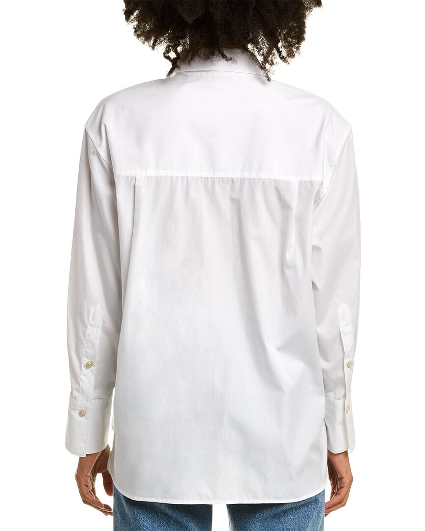 Vince Women's Oversized Long Sleeve Shirt - Soft Cotton Button Down Blouse for Casual & Office Wear | Perfect for Layering, Work & Everyday Outfits