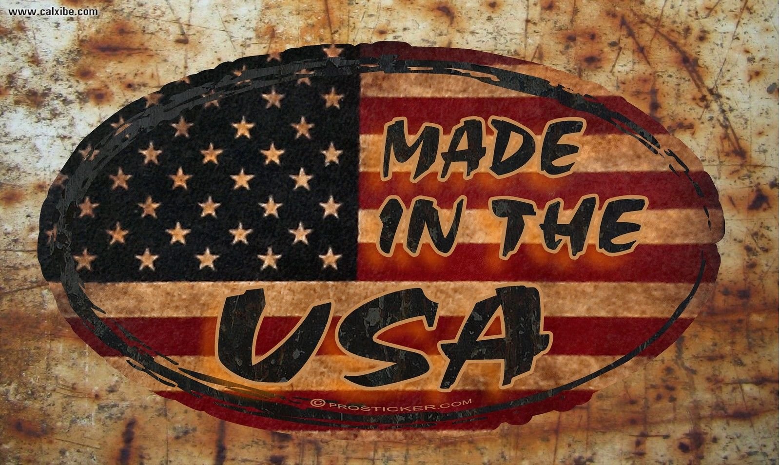 ProSticker 718 Rat Rod Series 4x7 Inch American Flag Decal Sticker - Made in USA - Perfect for Cars, Trucks, Motorcycles & DIY Projects