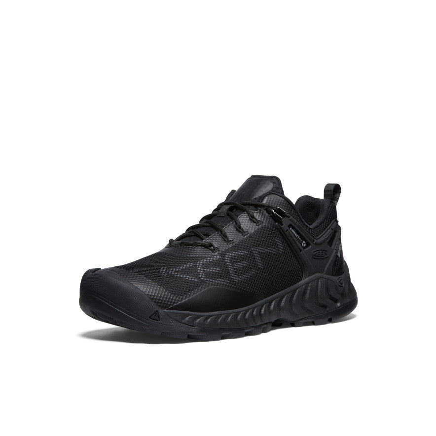 NXIS EVO Men's Waterproof Running Shoes - Triple Black | Lightweight & Breathable for Trail Running, Hiking & Outdoor Activities