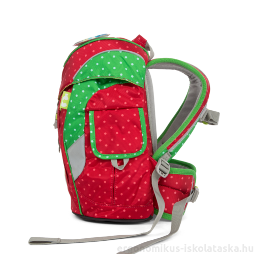 Ergobag Mini Backpack for Kids - Stylish Red Dots Design, Lightweight School Bag for Boys & Girls - Perfect for Preschool, Daycare & Travel Adventures