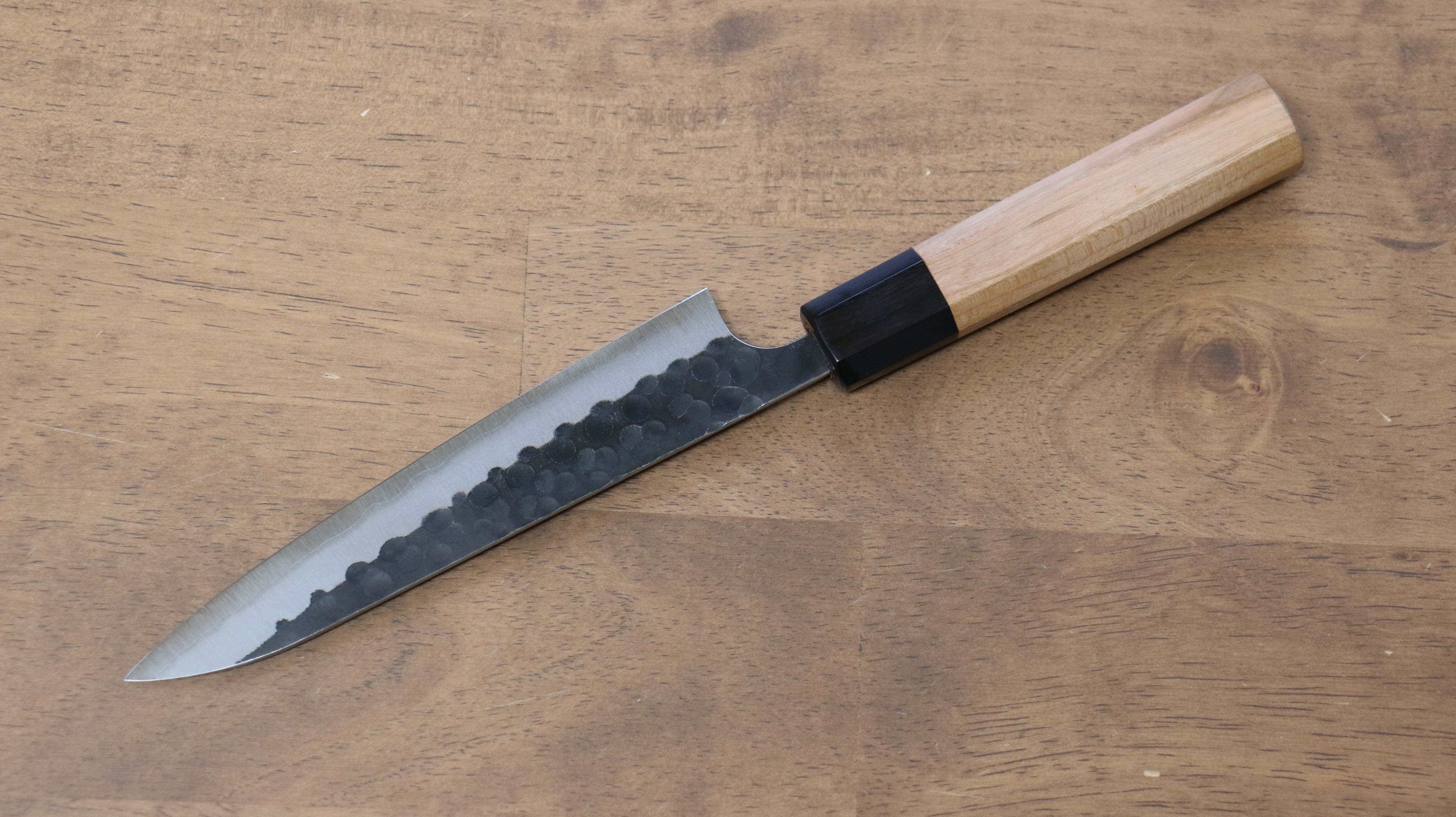 Masakage Koishi Blue Super Steel Petty Knife 150mm - Japanese Utility Knife with American Cherry Wood Handle for Precision Cutting, Slicing & Kitchen Tasks