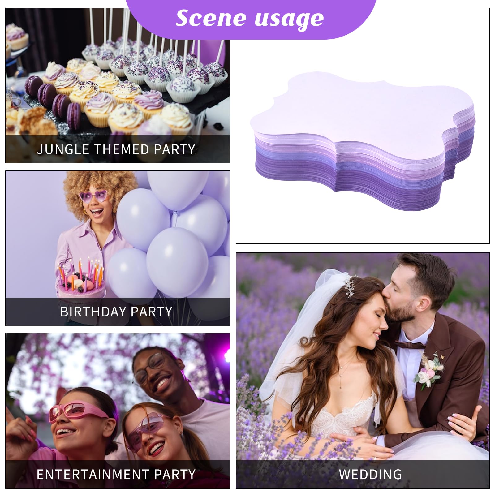 150-Pack Purple 3x5 Index Cards - 180g Lavender Blank Cardstock for School, Office, Wedding Invitations & Thank You Notes | Perfect for Students, Nurses & Kids Study Organization