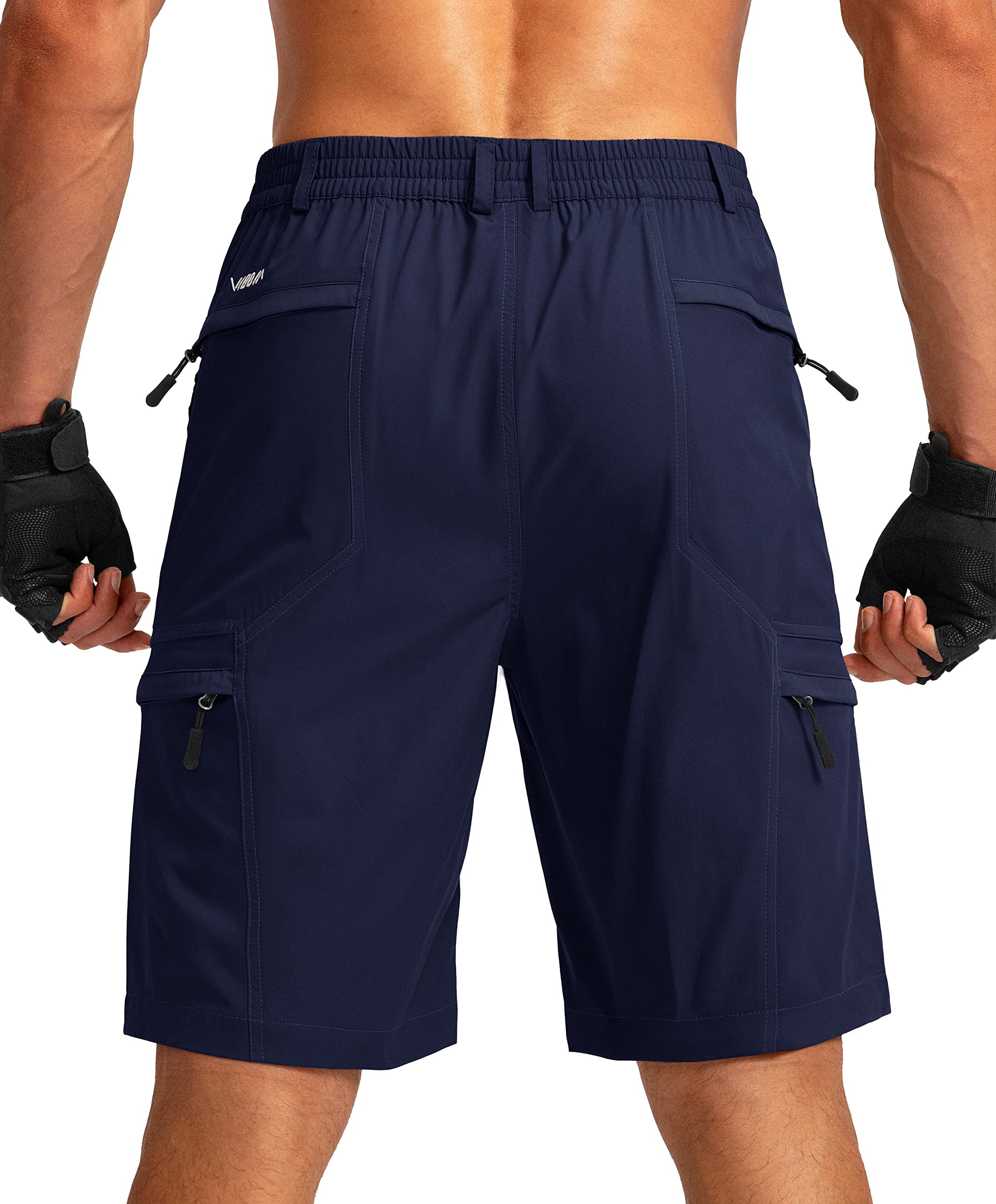 Viodia Men's Quick Dry Lightweight Hiking Cargo Shorts with 6 Pockets - Stretch Outdoor Shorts for Fishing, Golf & Summer Adventures