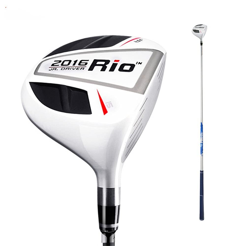 **Junior Golf Club Set for Kids Ages 3-12 - 32''-36'' Wood Driver & Putter for Boys & Girls - Perfect for Backyard Practice & Junior Tournaments (Black & White, 36'' for Ages 9-12)**