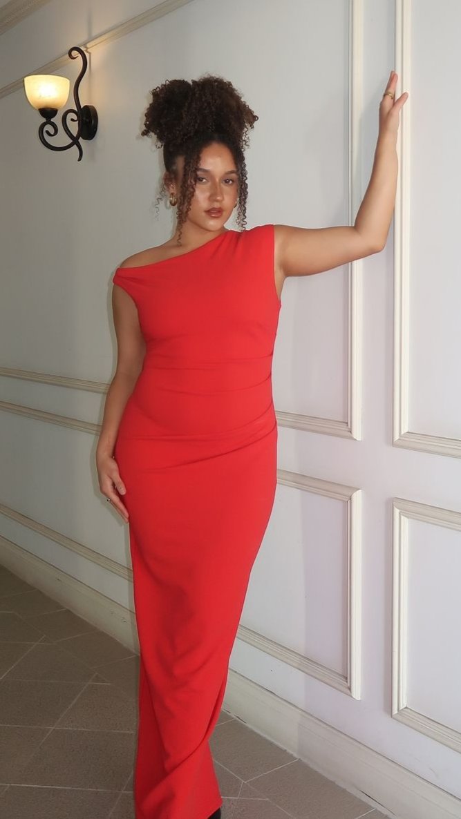 Lilah Maxi Dress for Women - Flowy Long Summer Dress in Red | Perfect for Beach, Vacation & Casual Outings