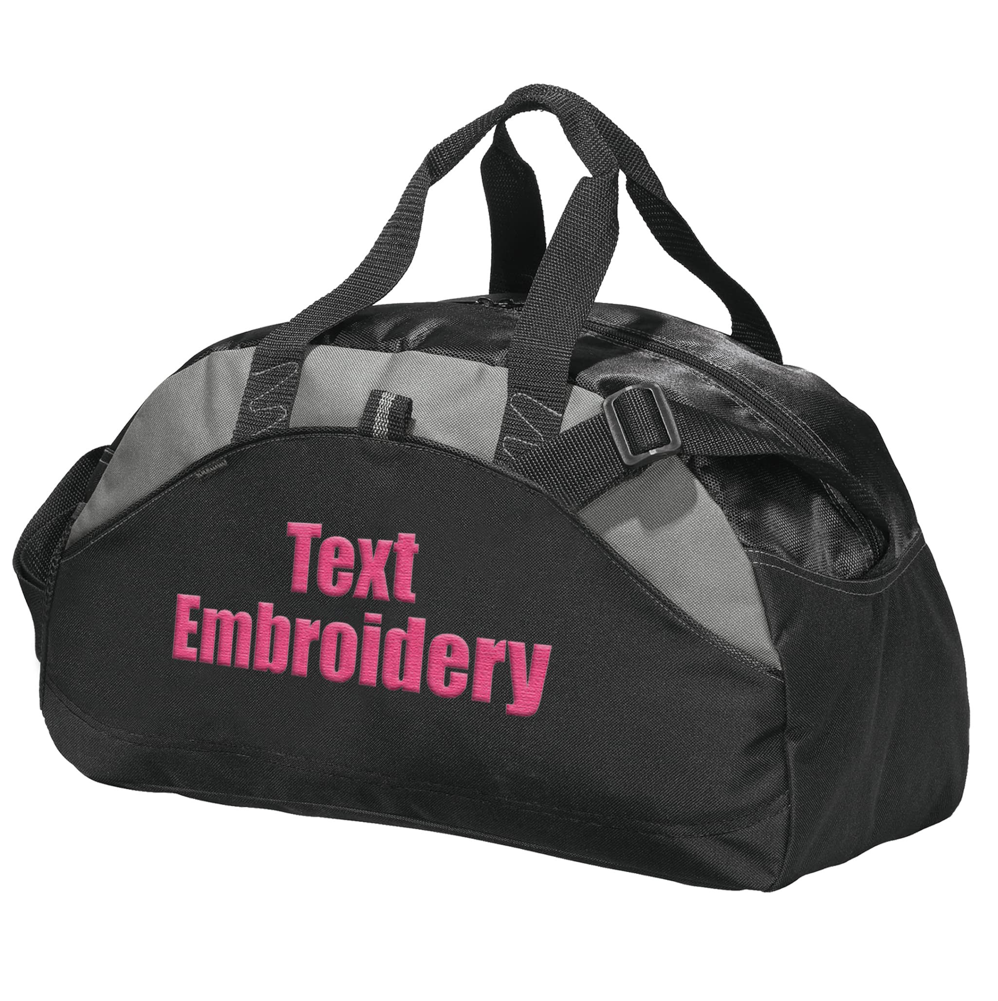 Custom Embroidered Sport Duffel Bag - Medium Size Water-Resistant Gym & Travel Bag - Black | Perfect for Workouts, Weekend Trips & Sports Gear Storage