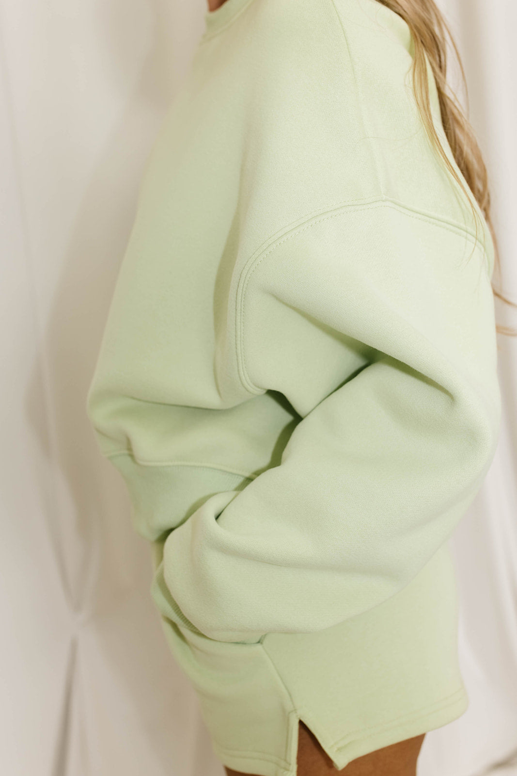 Soft & Cozy Sage Lime Sweatshirt for Women | Casual Loungewear & Streetwear | Perfect for Relaxing at Home or Running Errands