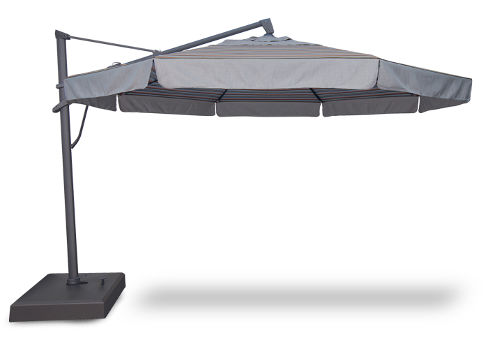13' AKZ PLUS Cantilever Umbrella - Outdoor Patio Sun Shade with 360° Rotation & Wind Vent - Perfect for Poolside, Garden, and Backyard Relaxation