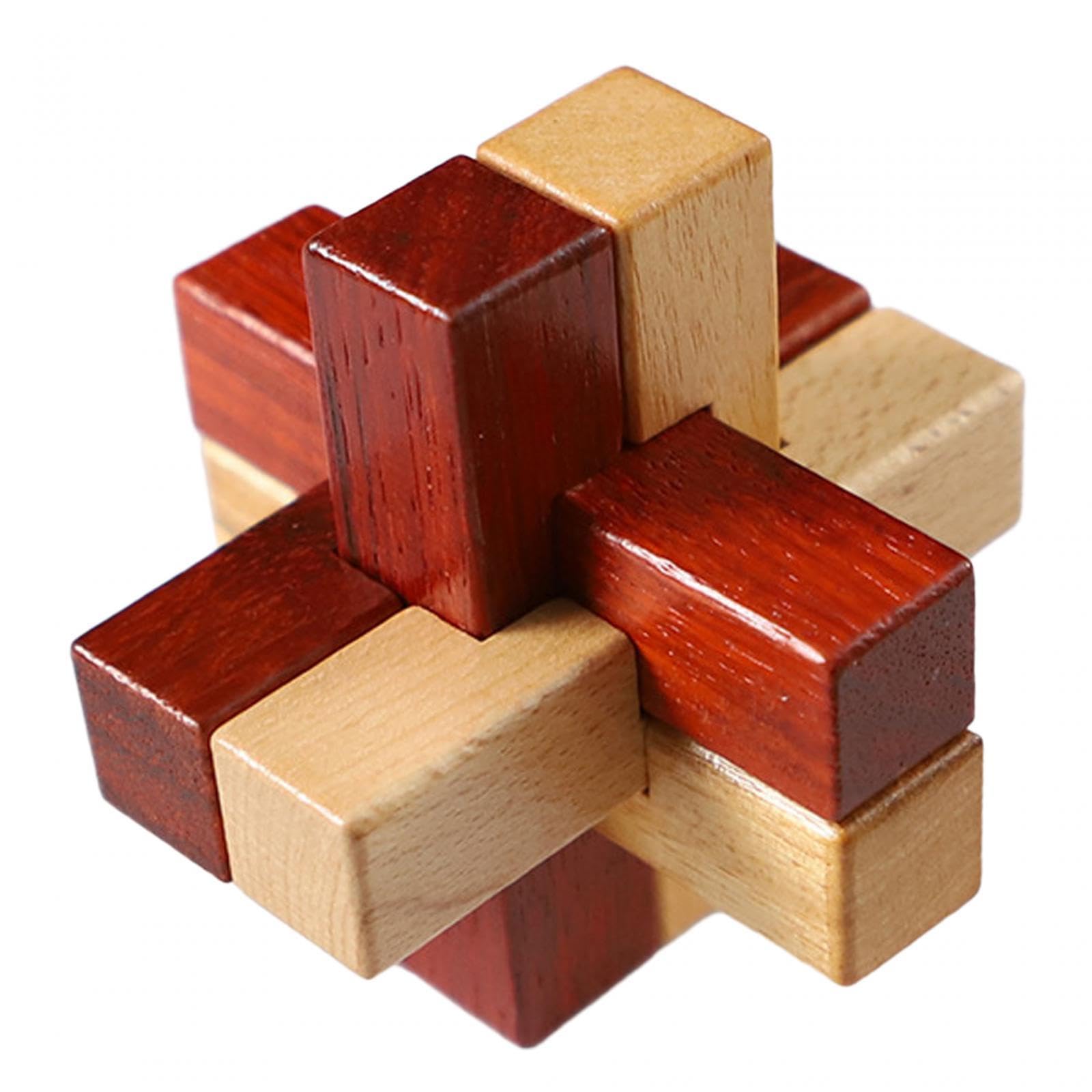 Enakshi Wooden Brain Teaser Puzzle Toy - Fun Family Game for Kids & Adults | Perfect Birthday & Christmas Gift | Educational STEM Toy for Problem Solving & Logic Skills | Great for Parties, Travel & Indoor Activities