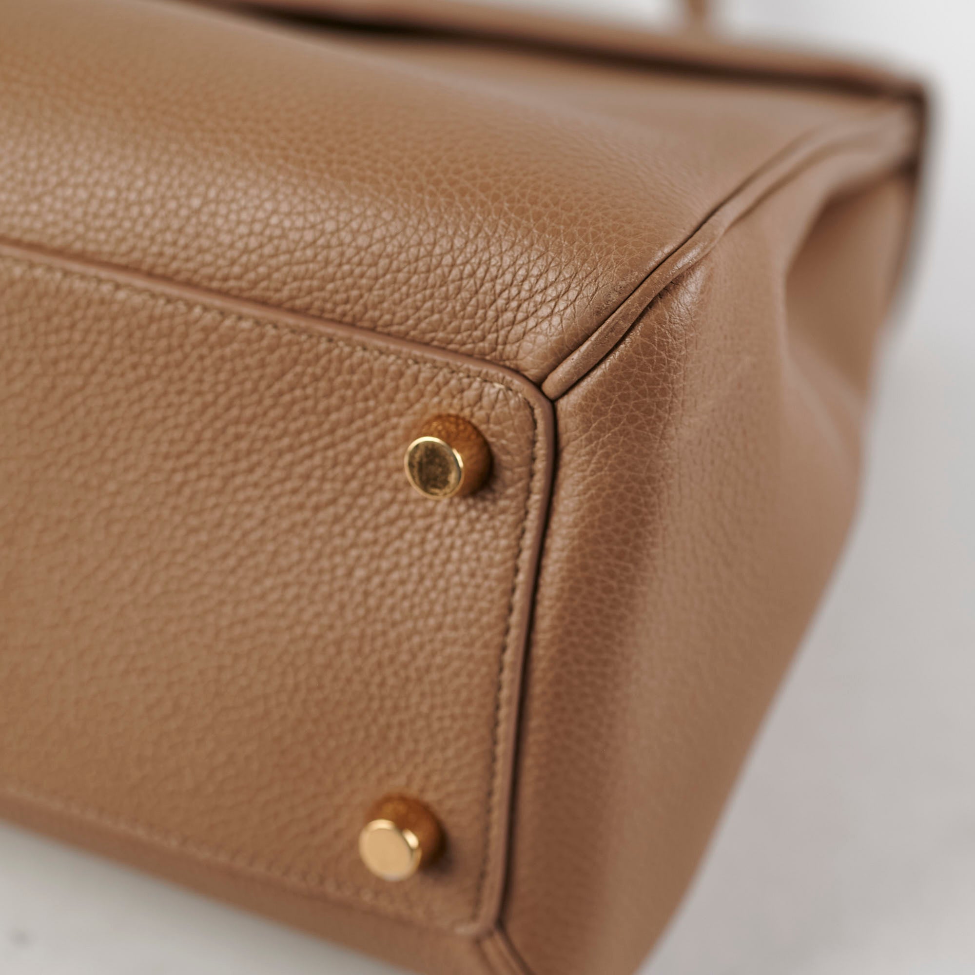 Celine 16 Medium Classic Taupe Handbag - Luxury Leather Shoulder Bag for Women | Perfect for Work, Travel & Everyday Use
