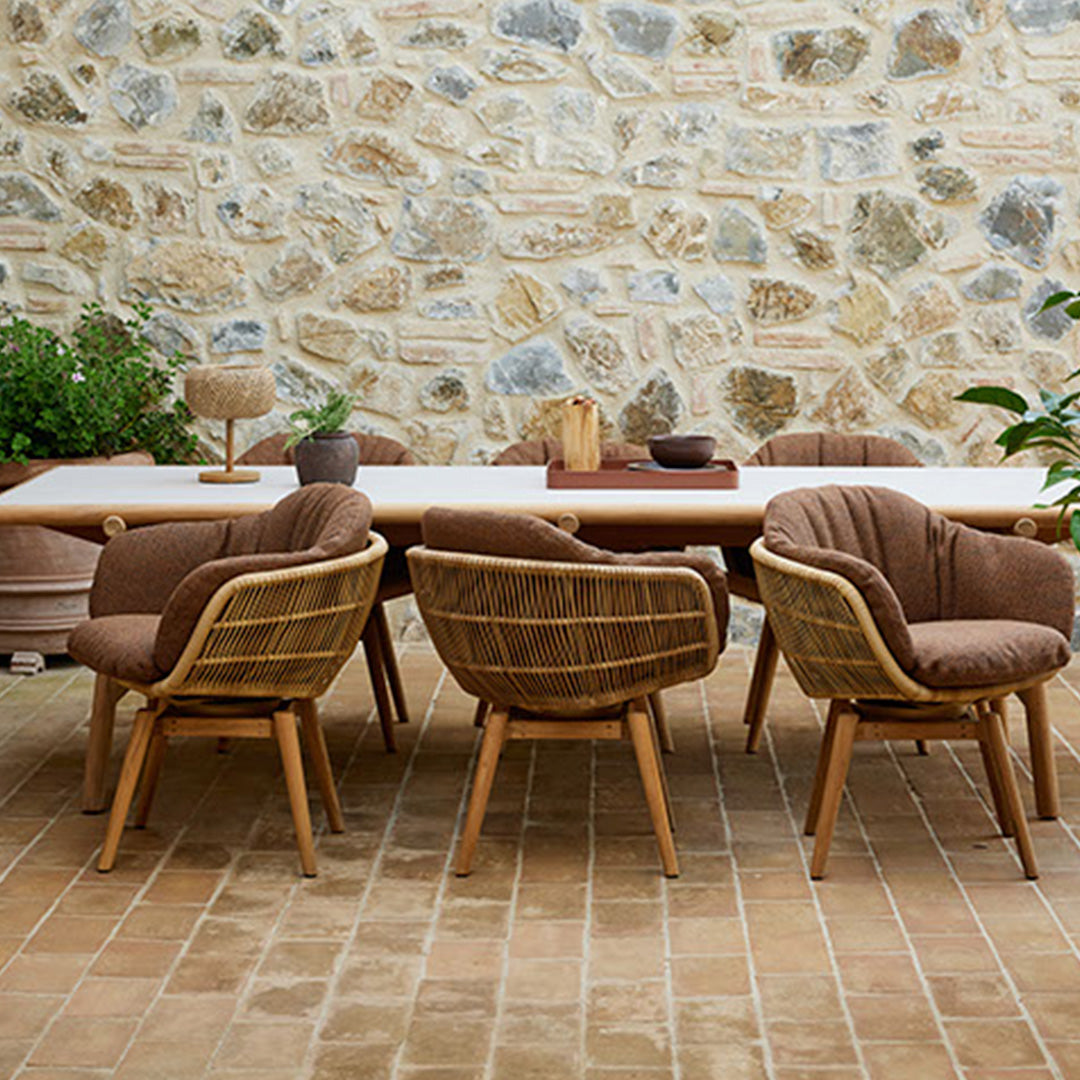 Cane Line Design Team Skye Tray - Stylish Outdoor Serving Tray for Patio, Poolside & Garden Entertaining - Durable Rattan Accessory for Drinks, Snacks & Decor