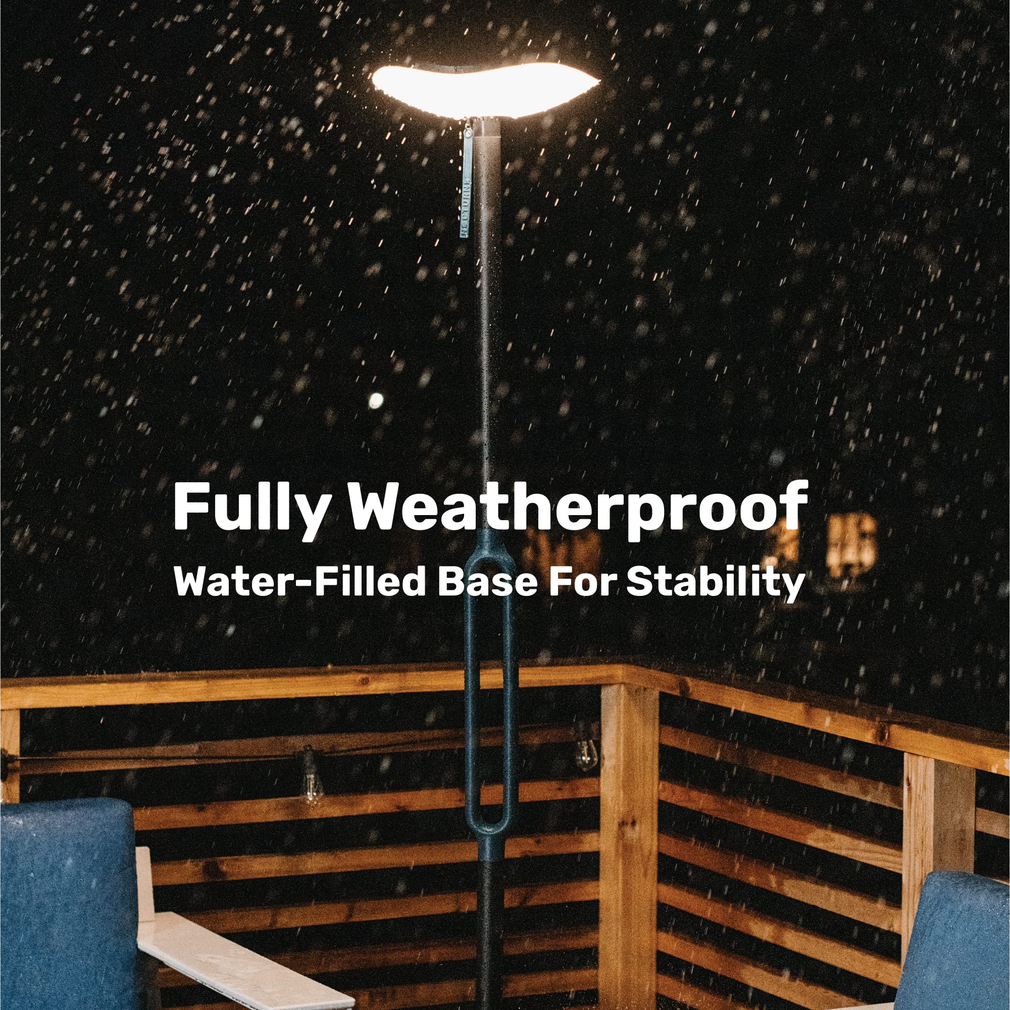 Nocturne Outdoor Solar Floor Lamp with Bluetooth Speaker - 100% Solar Powered, Weatherproof for Patio, Deck & Garden - Firefly 2.0 (Light + Sound Combo) | Perfect for Backyard Parties, Poolside Relaxation & Nighttime Ambiance